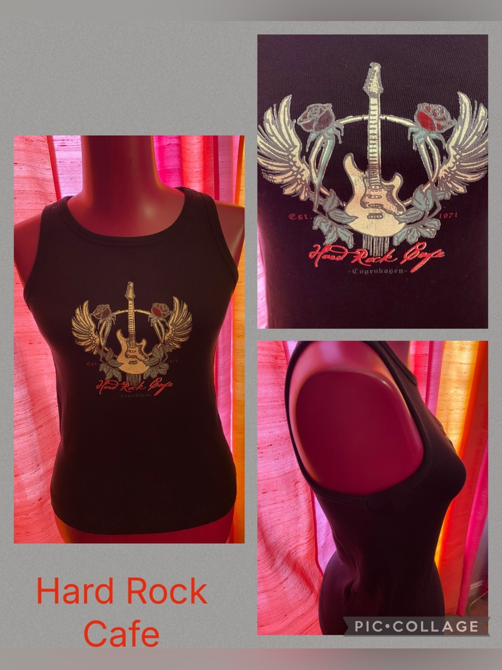 Hard Rock Cafe Copenhagen sleeveless T-shirt (M)